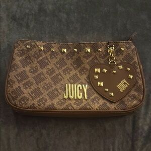 Juicy Couture Brown and Gold Clutch